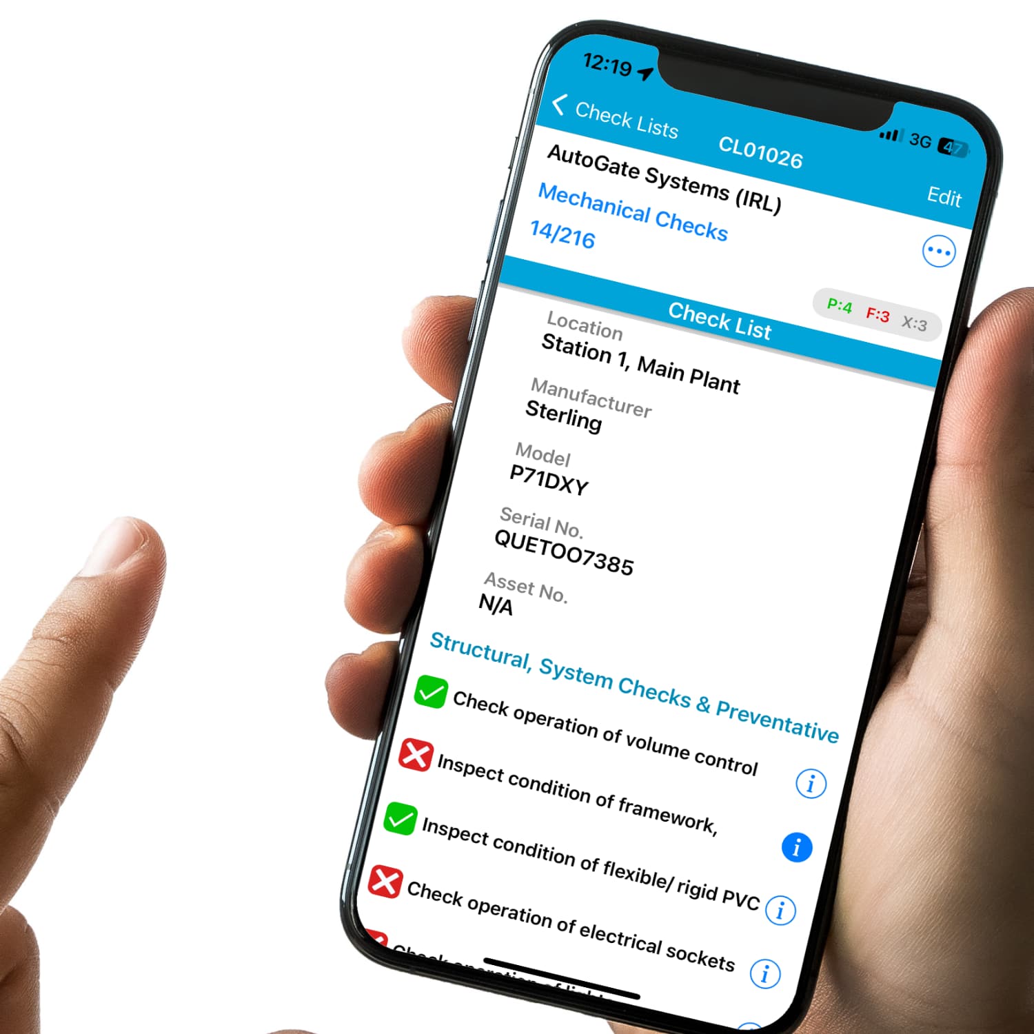 iPhone Variaus-Screens-CheckList